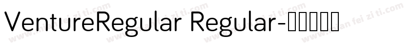 VentureRegular Regular字体转换